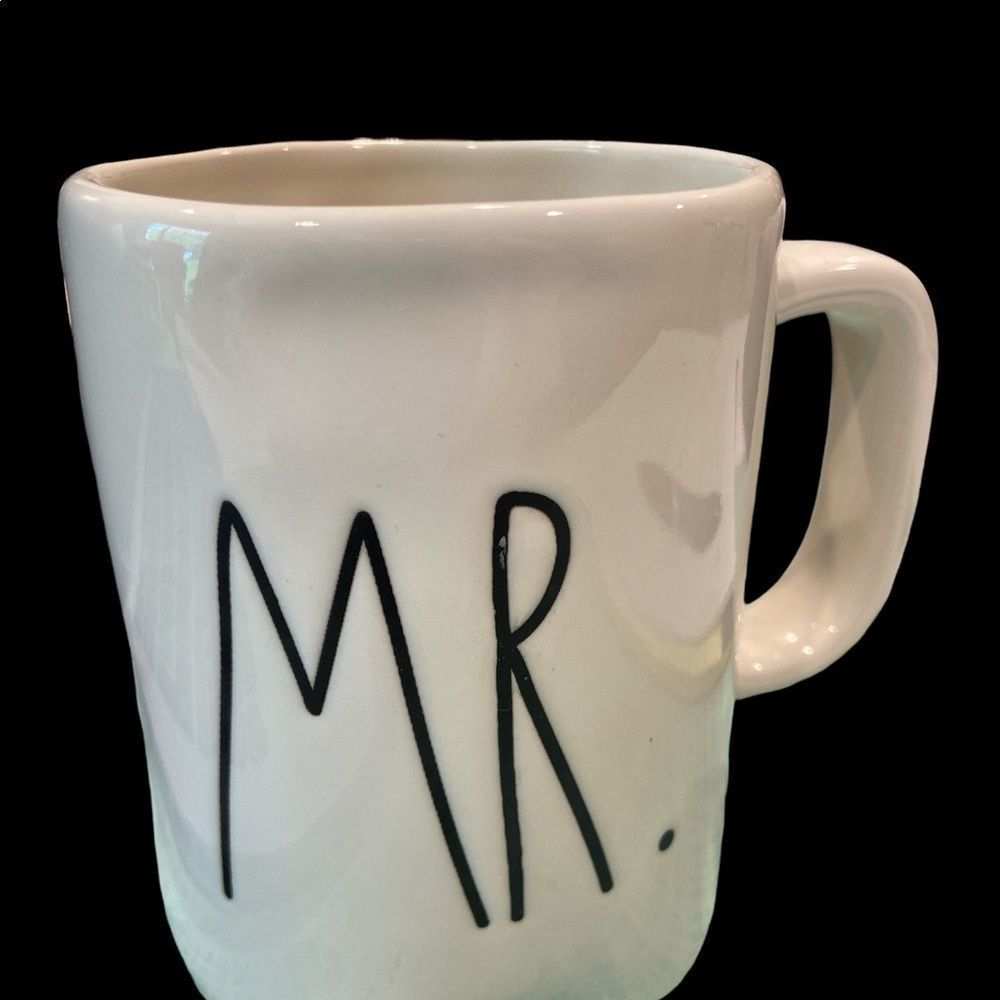 Rae Dunn Artisan Collection Groom Mug- “Mr.” Cream and Black